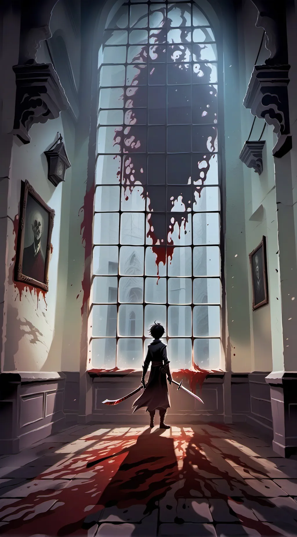 ai character: marvel ruins  background