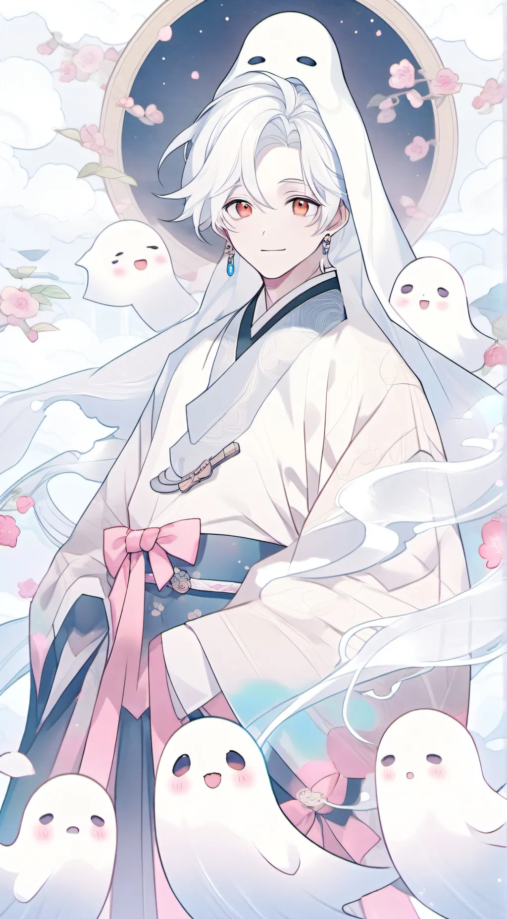 ai character: Gi-hun ghost  background