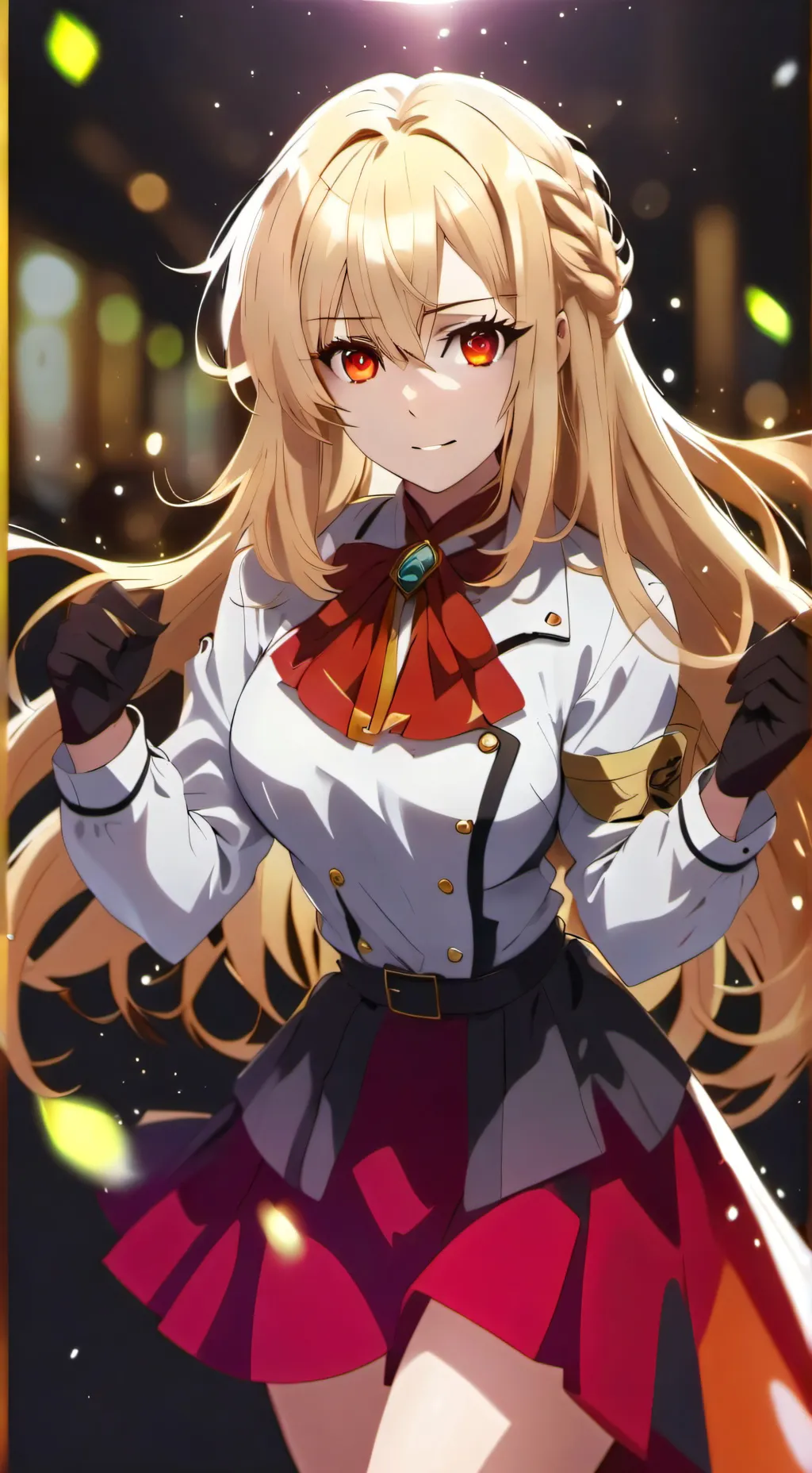 ai character: Bakugo as a girl background