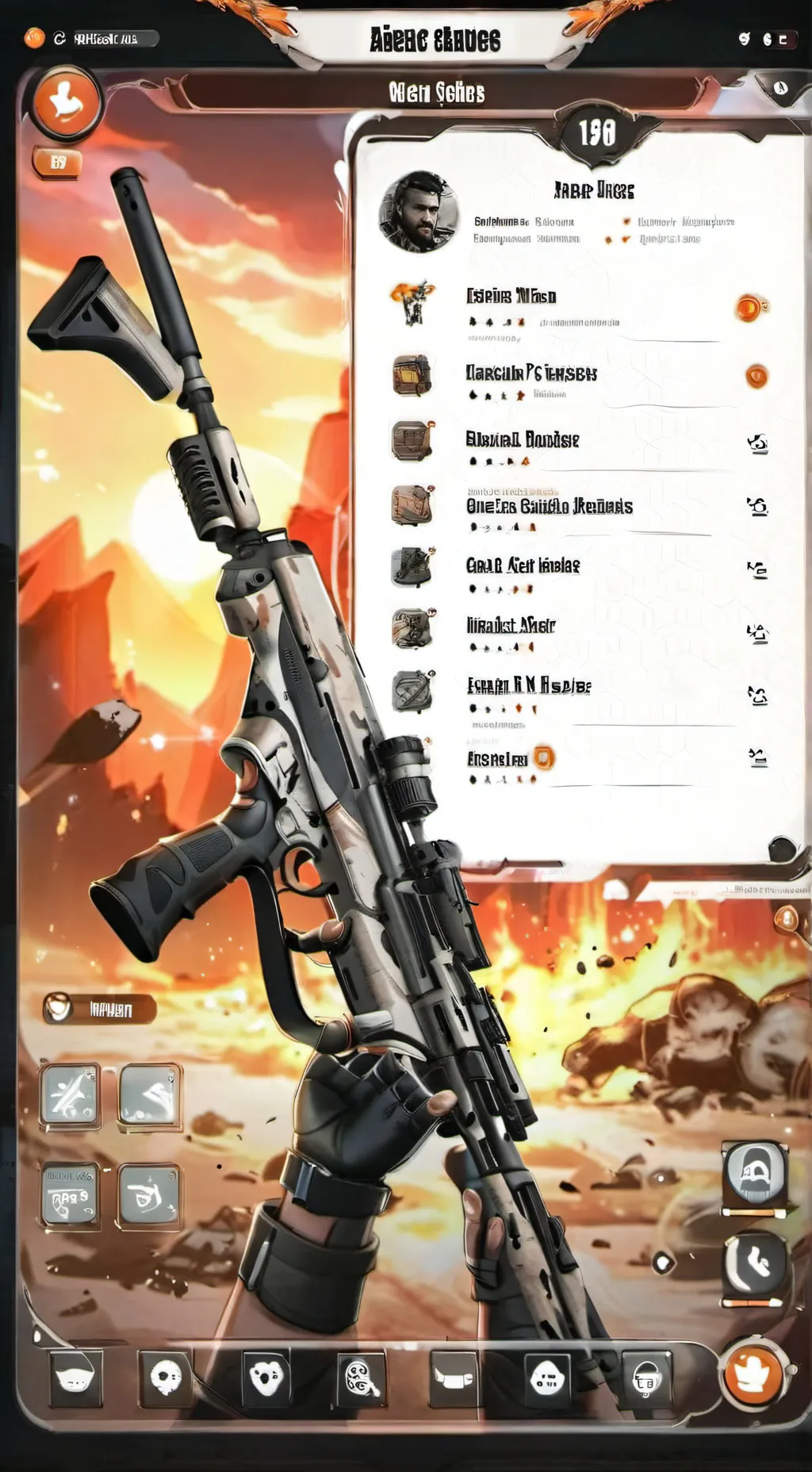 ai character: Una partida broo background