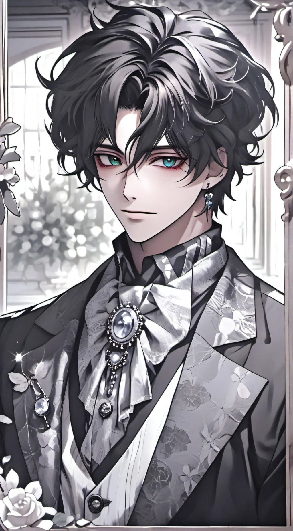 ai character: Mr. Bargain Basement background