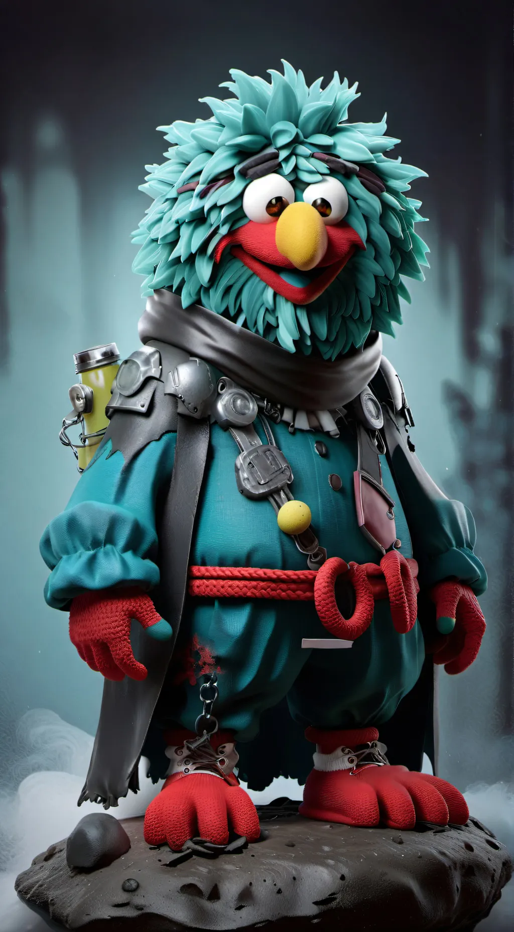 ai character: SCREAMING Elmo TOY background