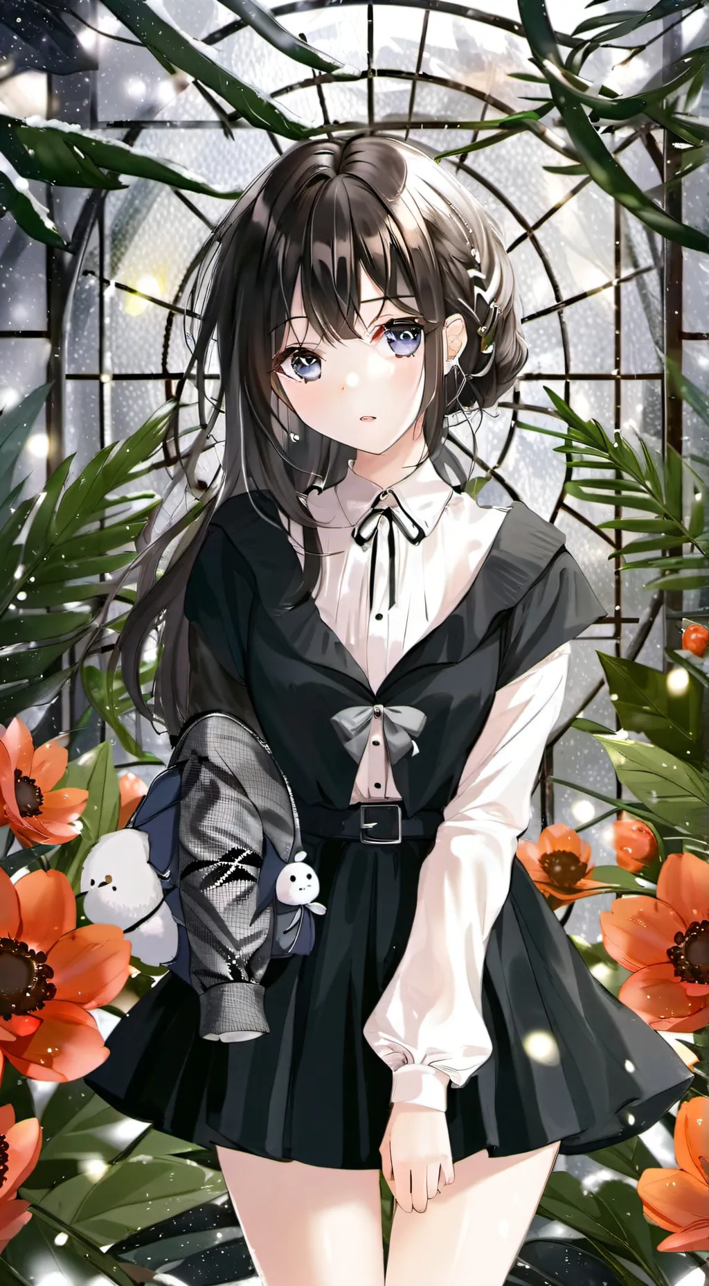 ai character: 🖤luna🤍 background