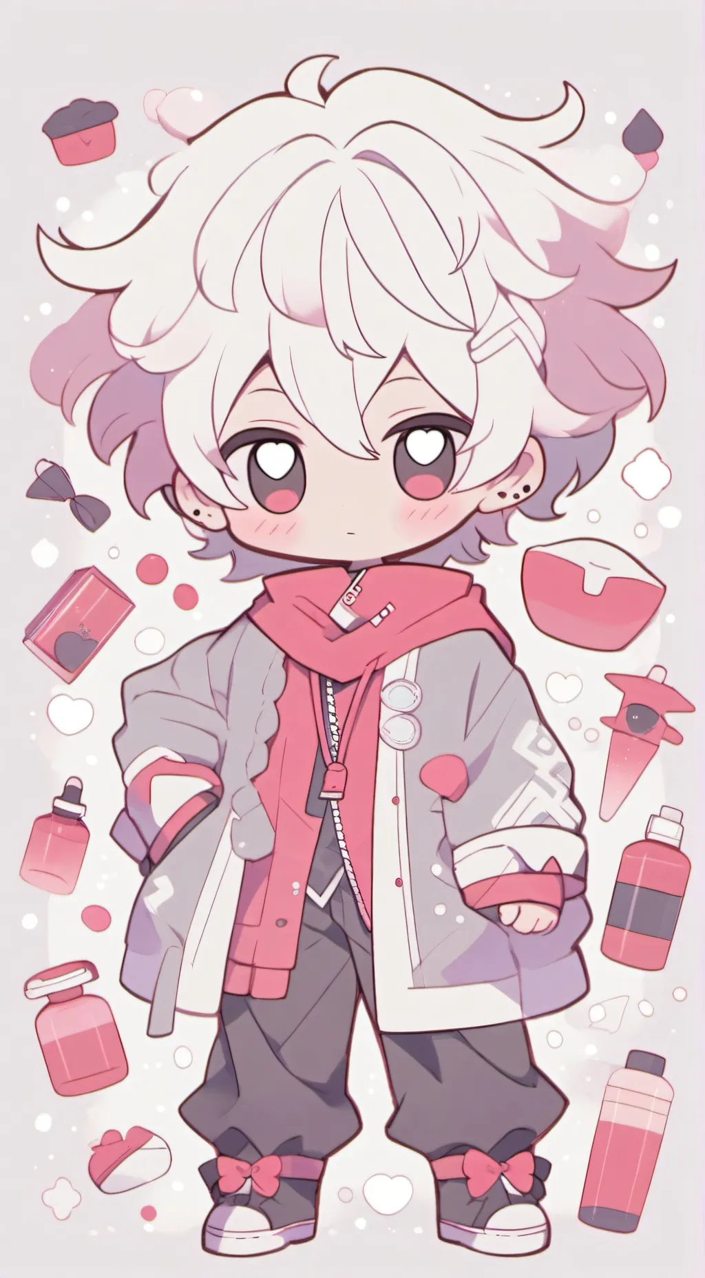 ai character: Mha prof salle bai background