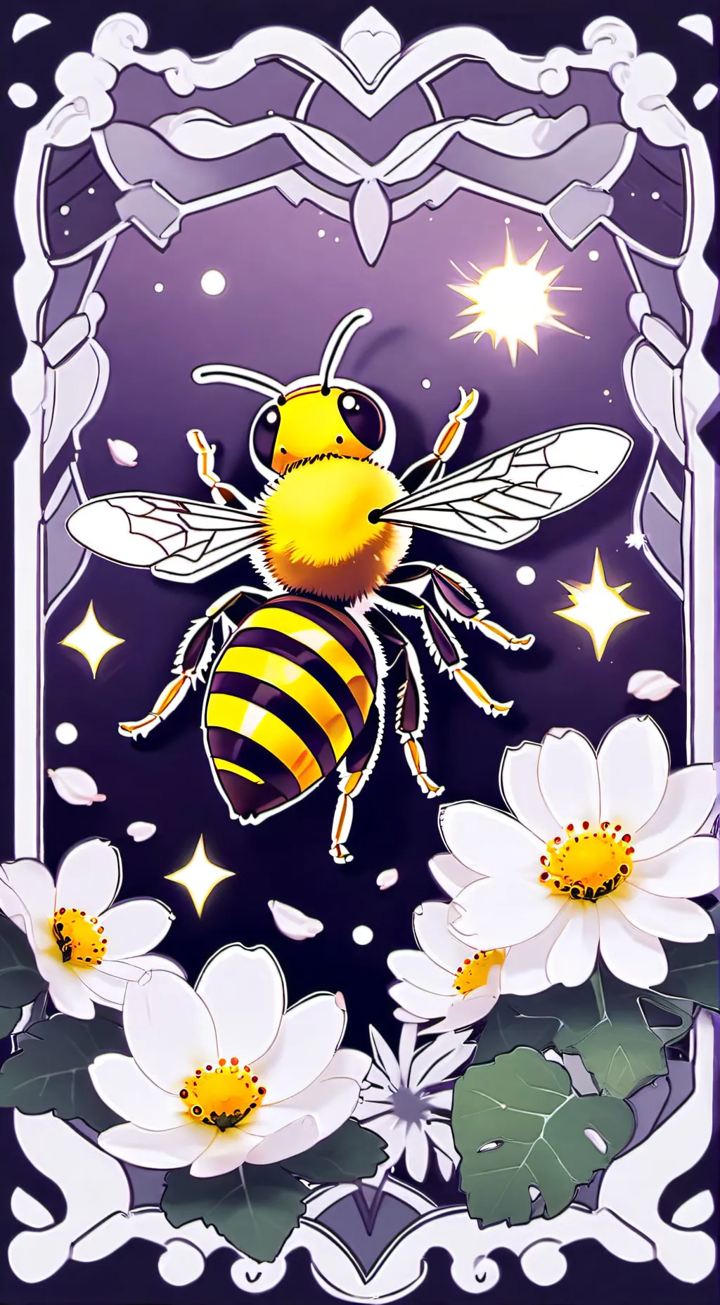 ai character: Disco Bee background