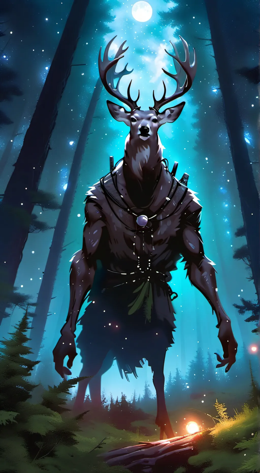 ai character: ciervo background