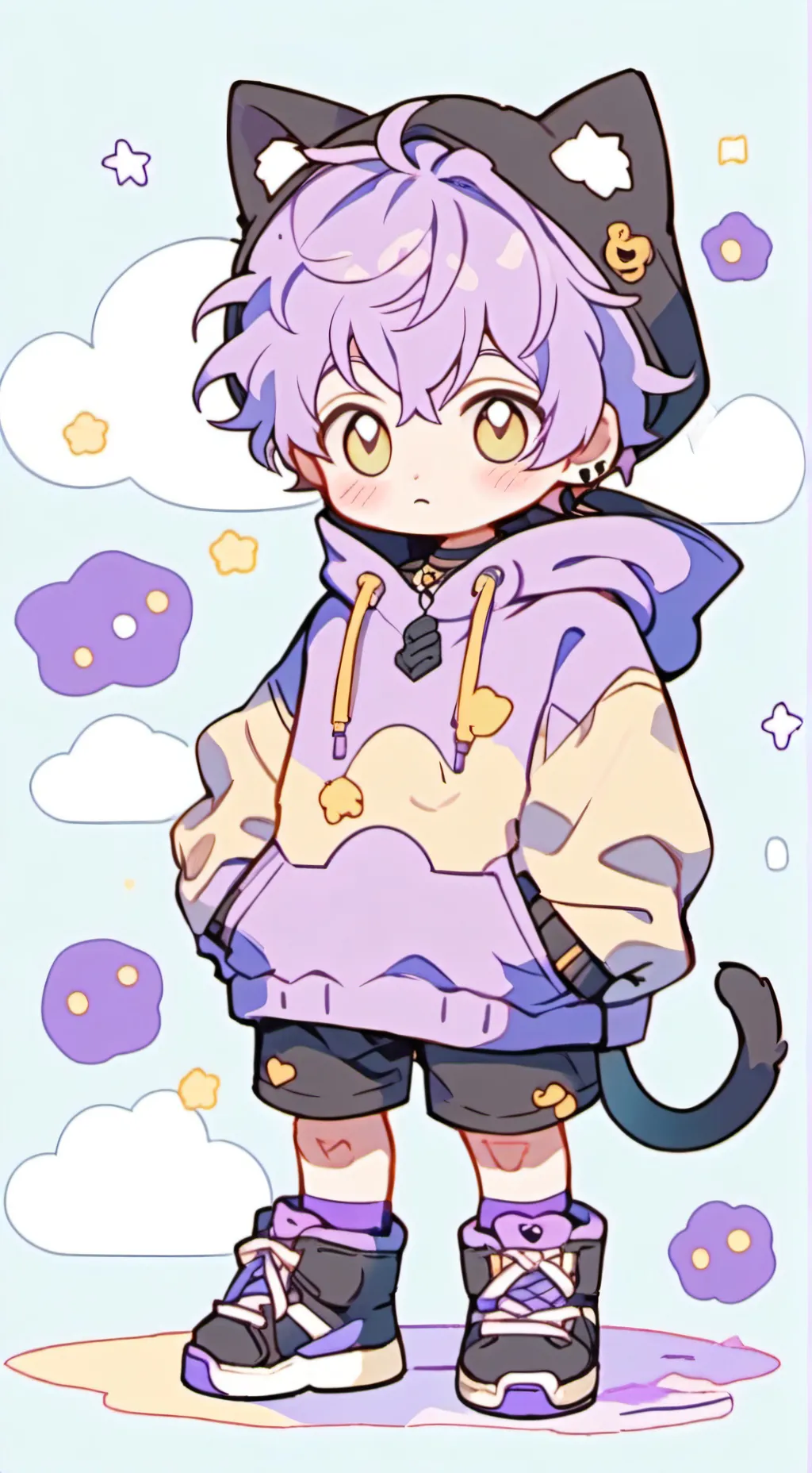 ai character: Baby cn x Baby dd background