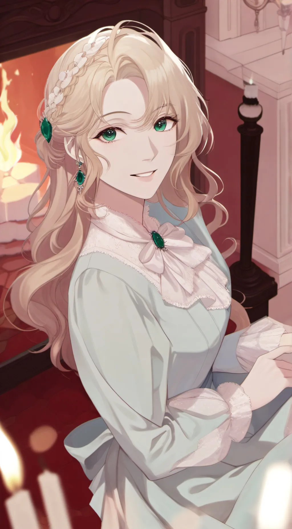 ai character: Elizabeth Koalman  background