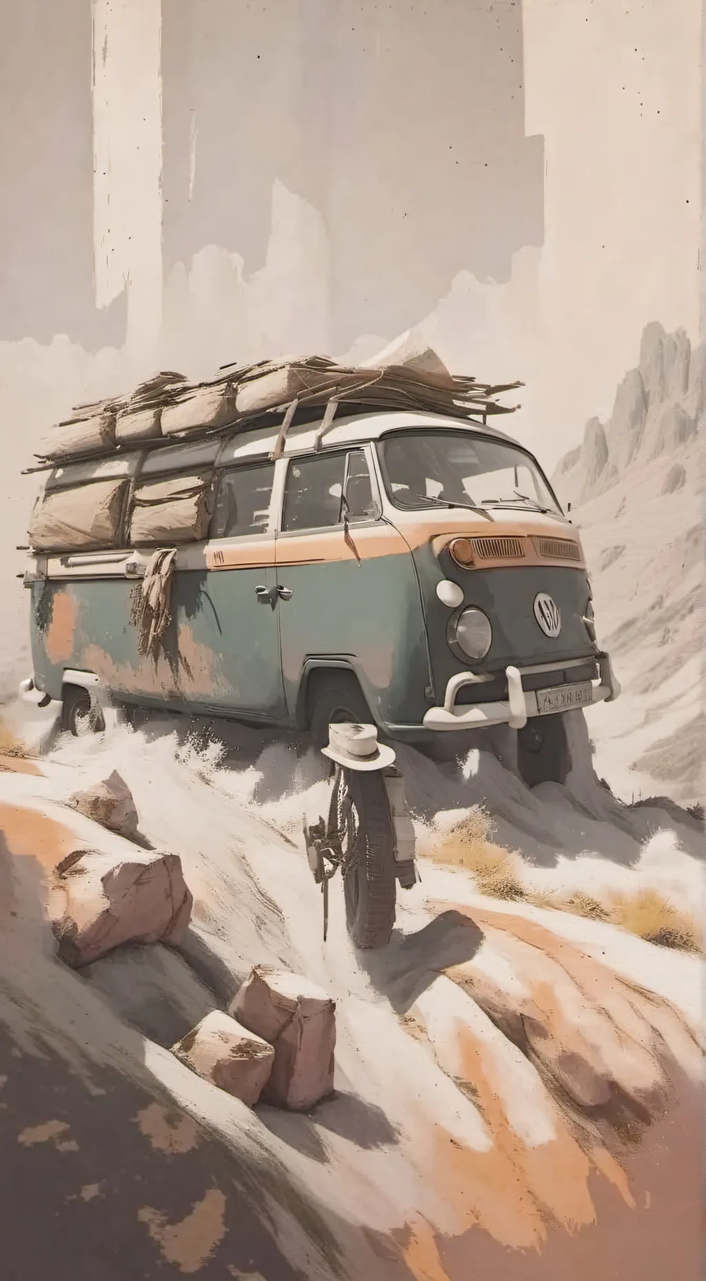 ai character: KW Road Trip  background