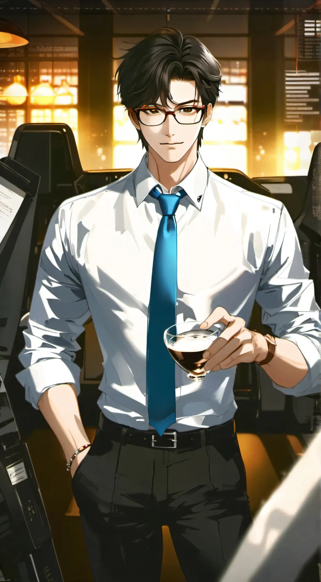 ai character: Zen background