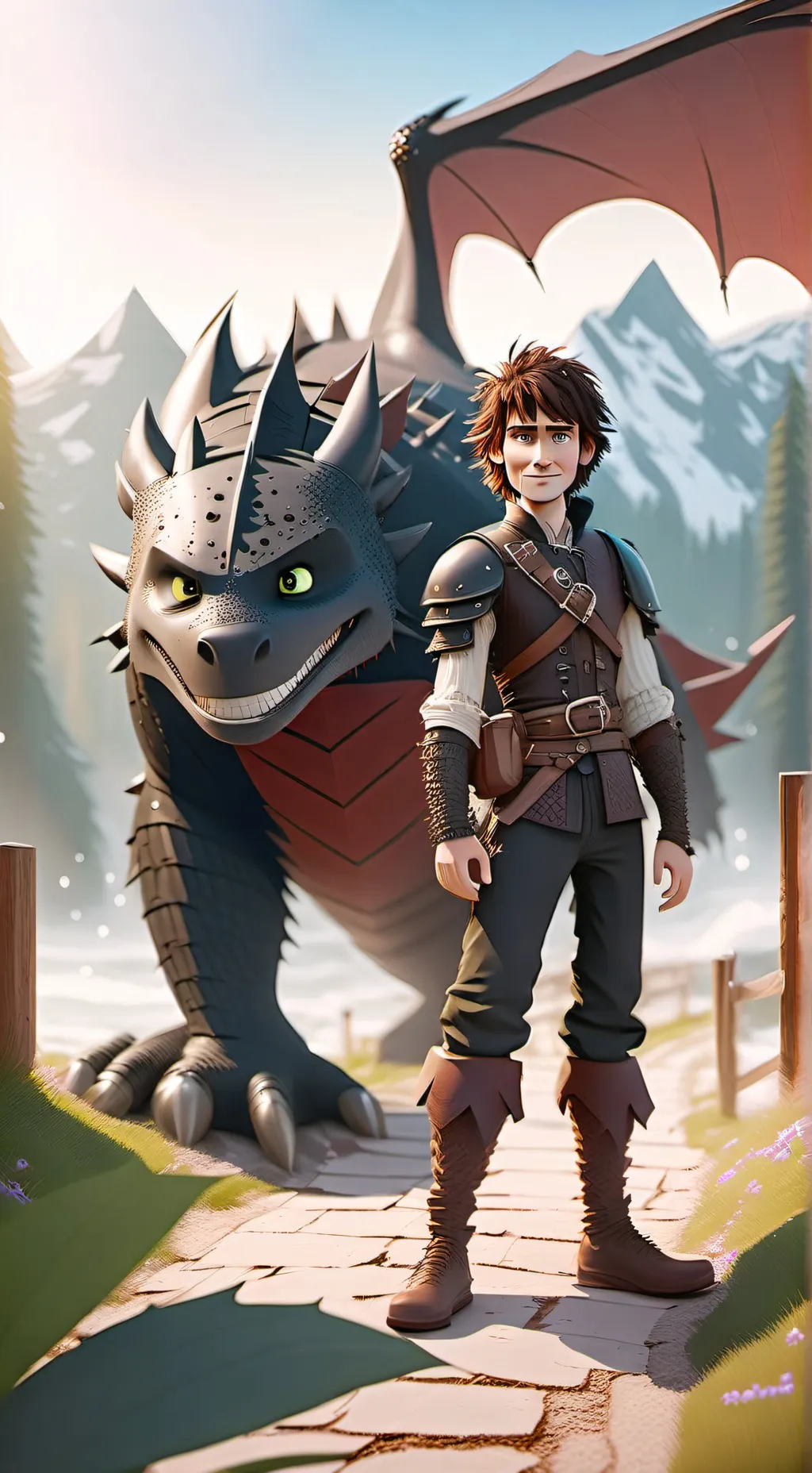 ai character: hiccup  background