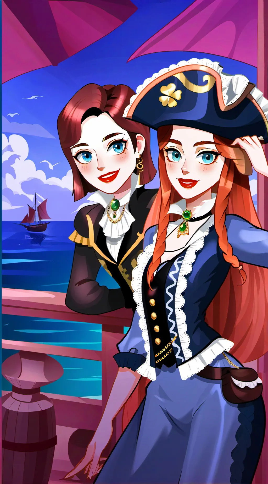 ai character: Команда🏴‍☠️ background