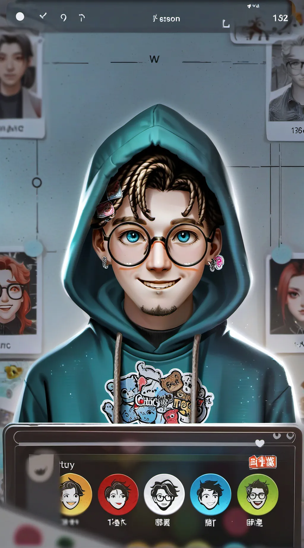 ai character: Dr. LabuLabu Brainrot background