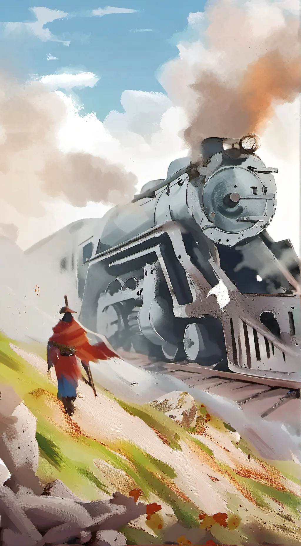 ai character: skibidi starcraft  background