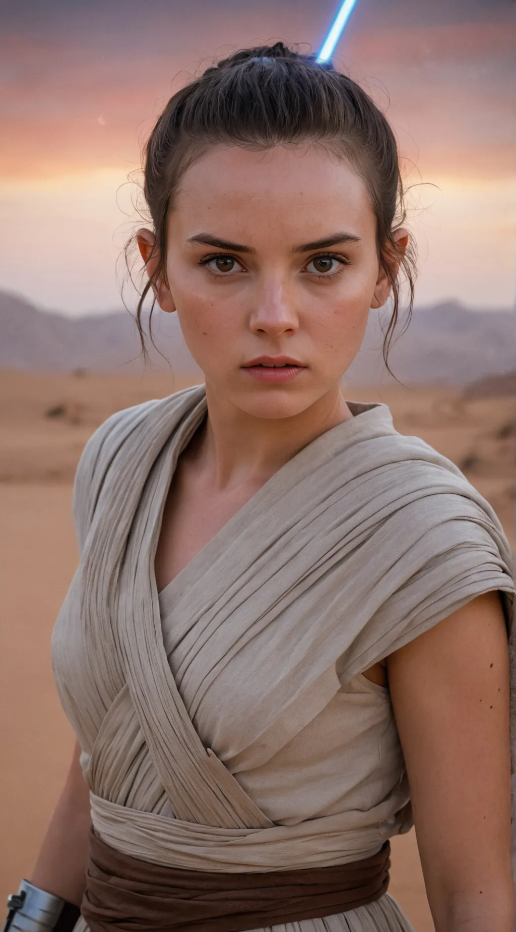 ai character: Rey Skywalker background