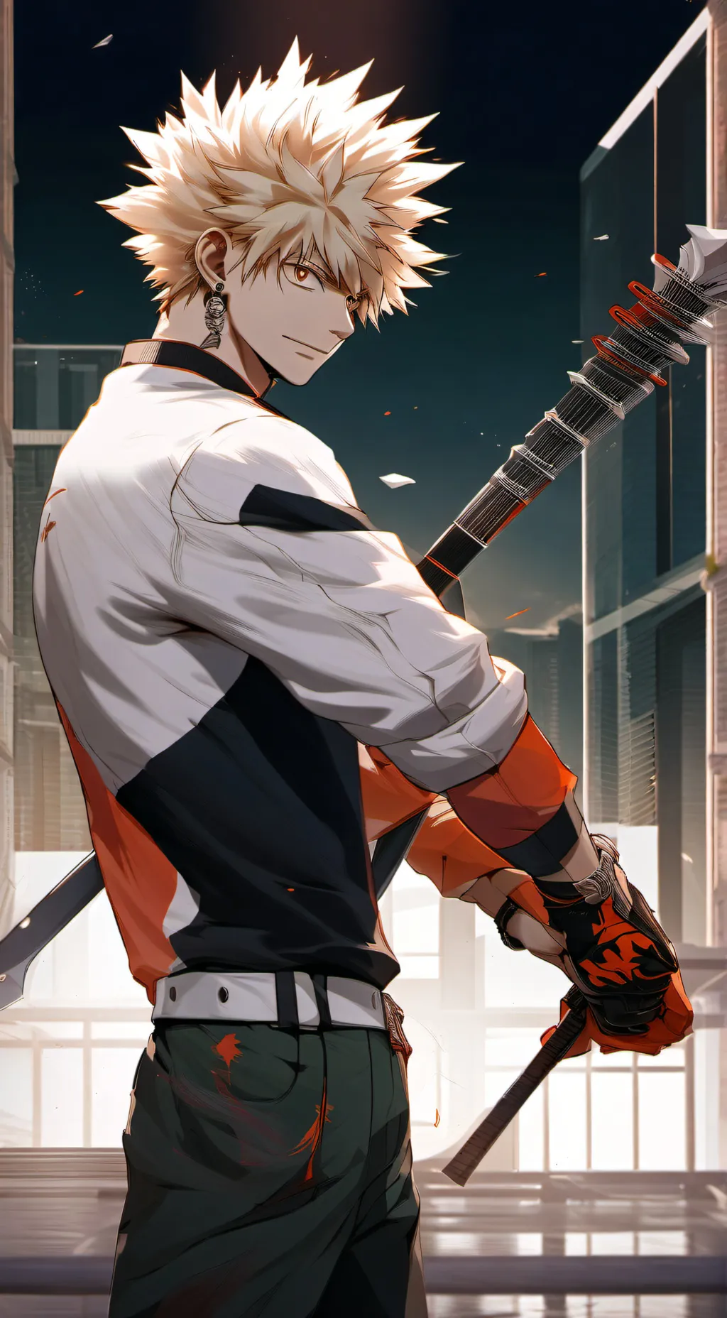 ai character: Weird bakugo  background