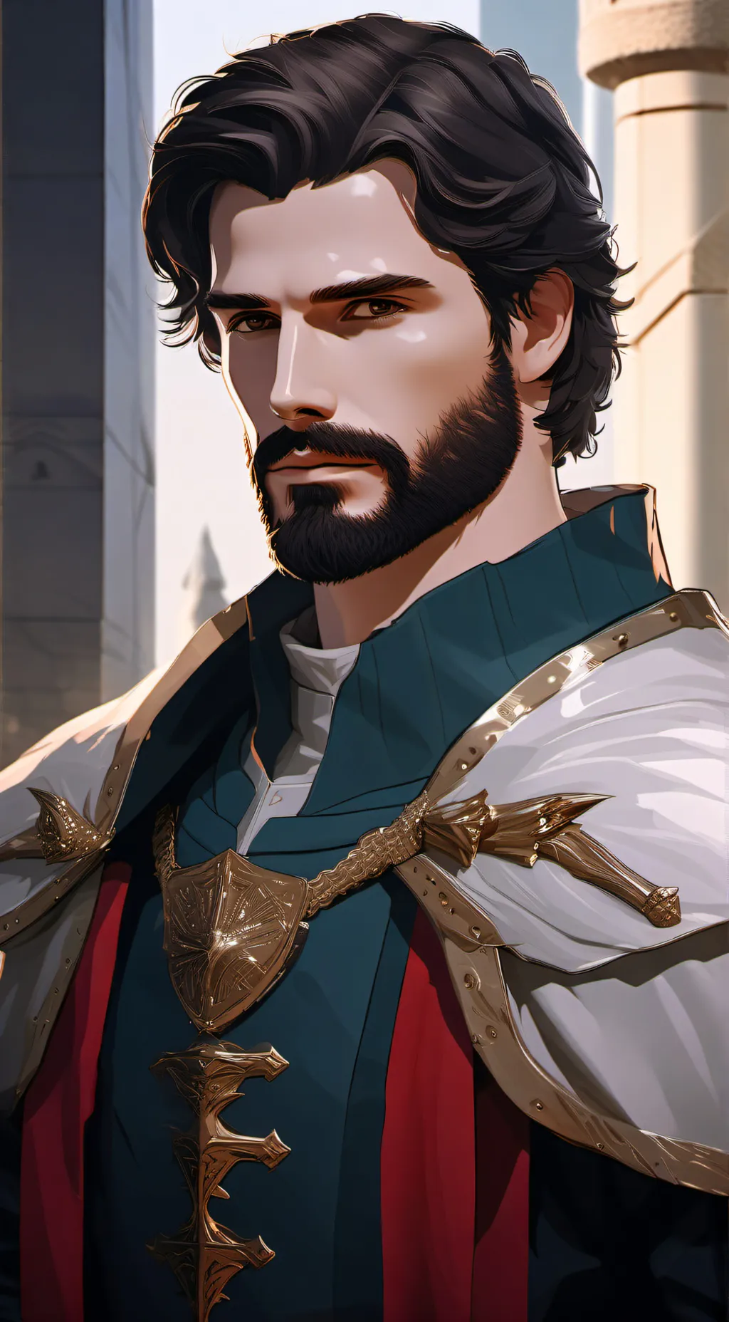 ai character: Sir Caelum Virell background