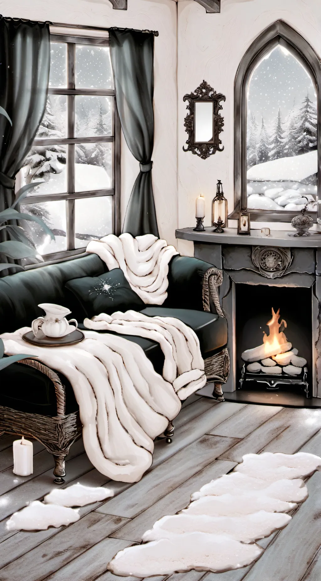 ai character: Comfort zone  background