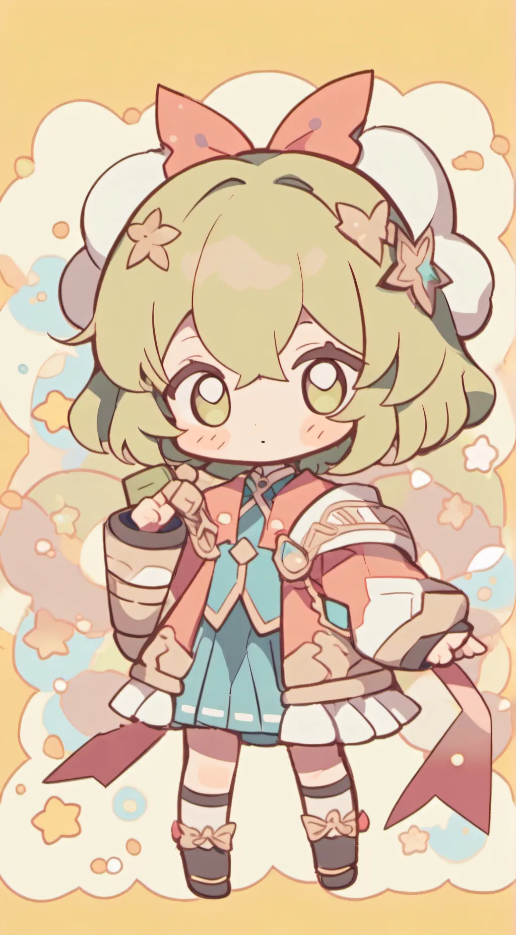 ai character: bebe tierna background