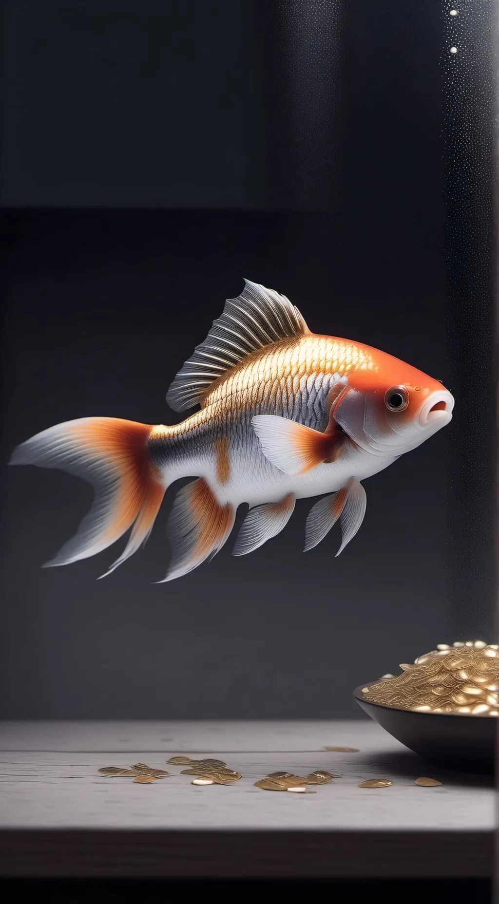 ai character: Pet fish  background