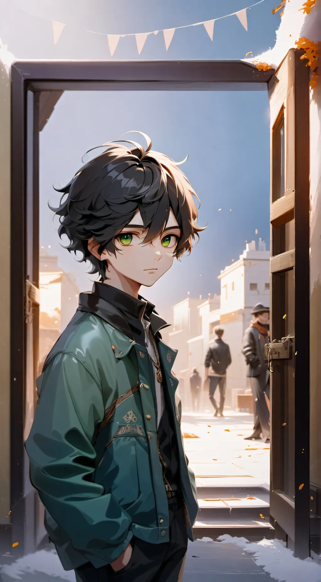 ai character: Squid game  background