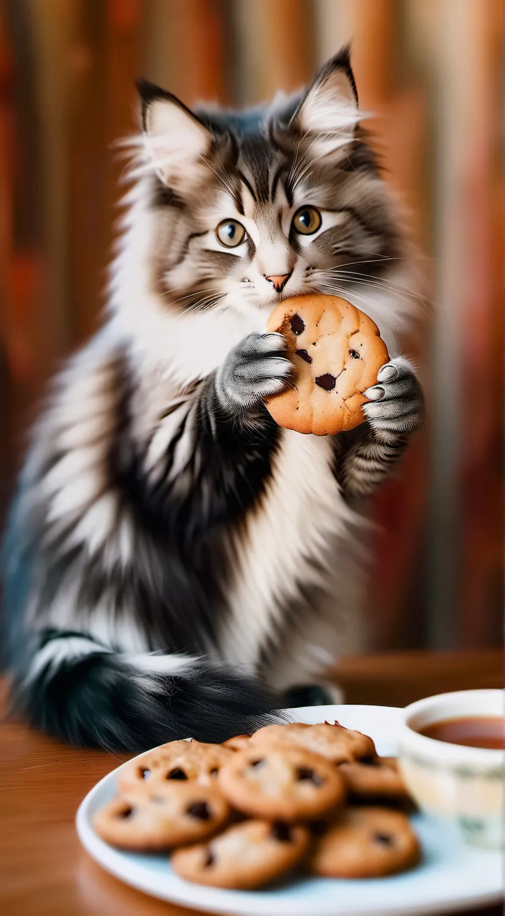 ai character: Cookie Cat! background