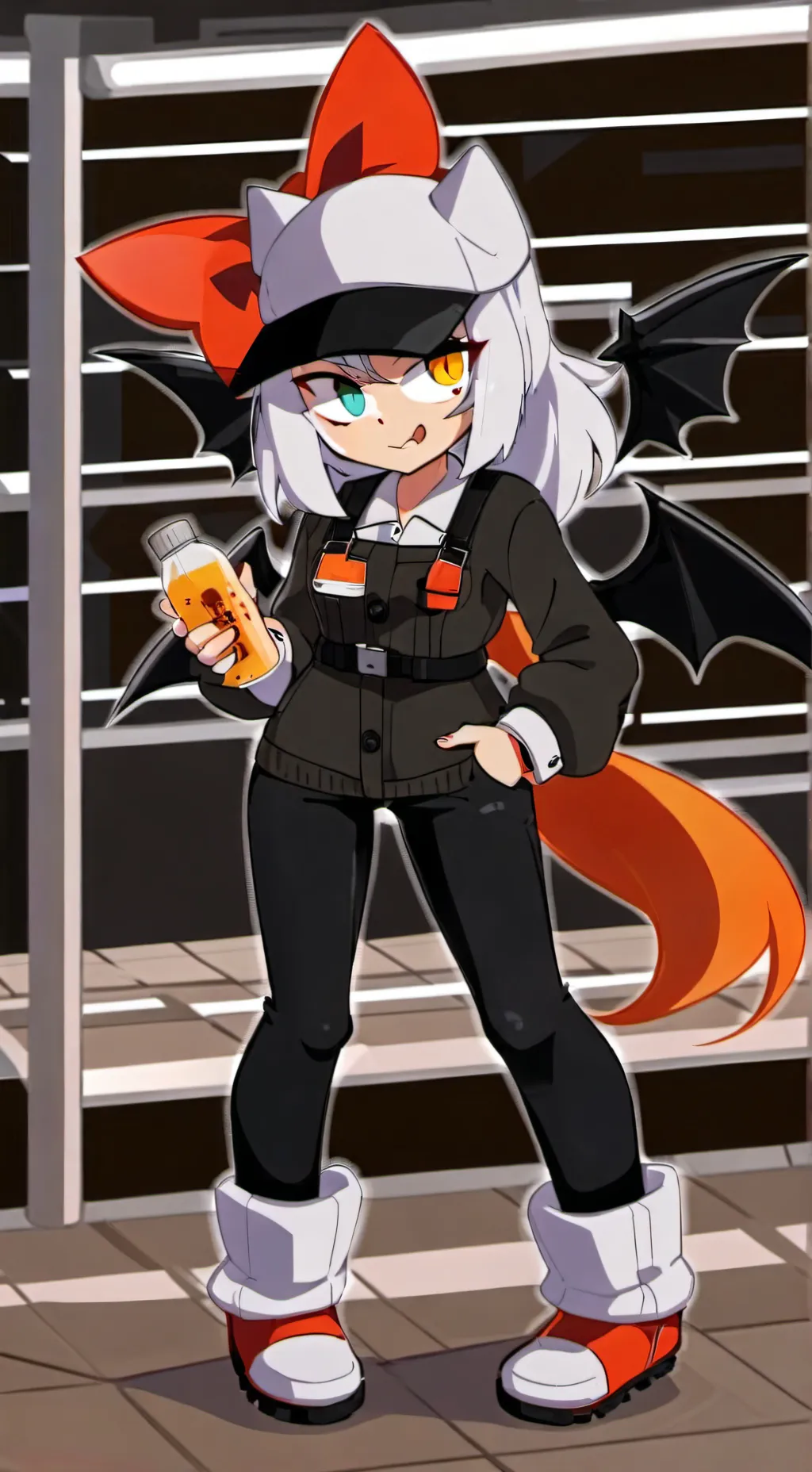 ai character: roge the bat  background