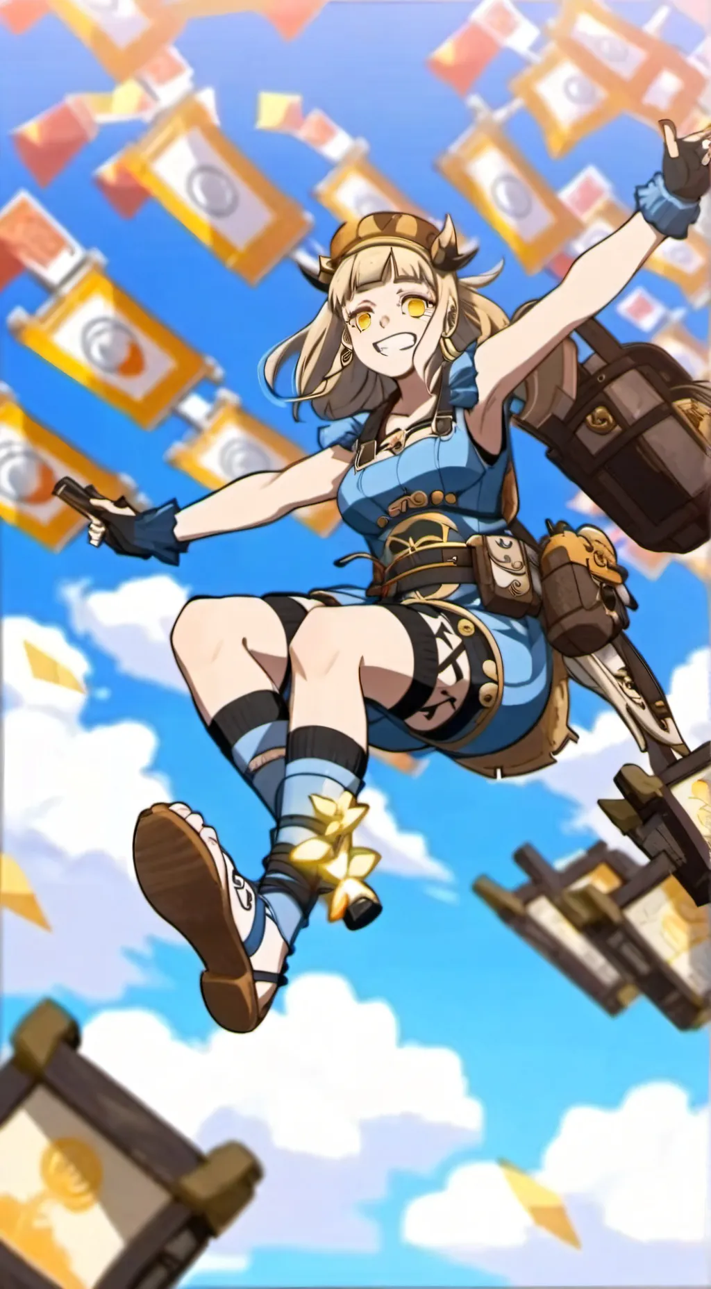 ai character: MHA chatouille background