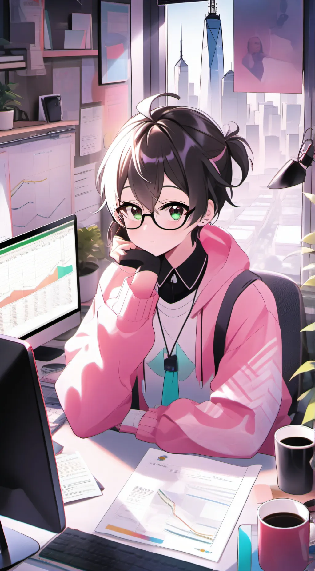 ai character: Empire of Work background