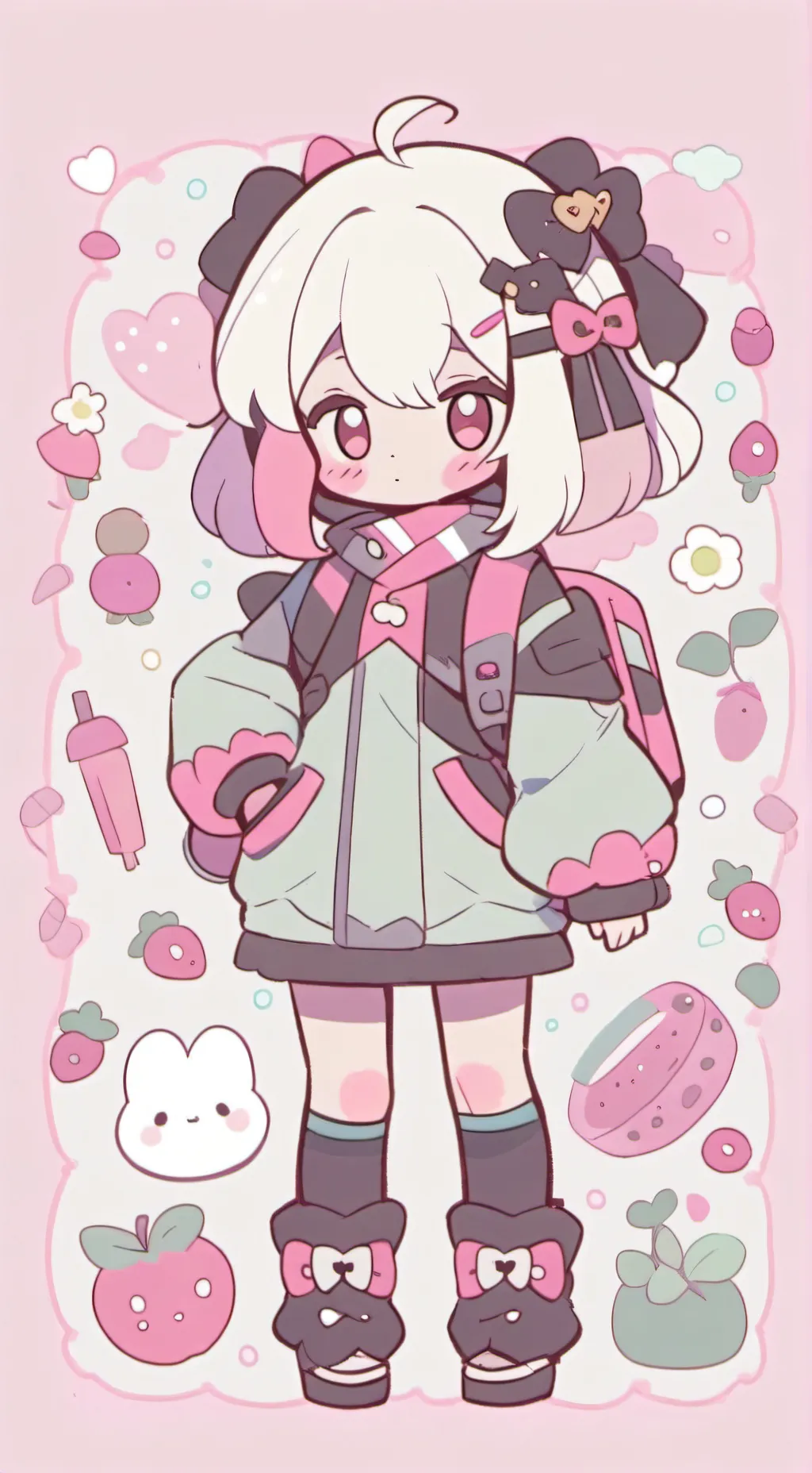 ai character: Fruitcake  background