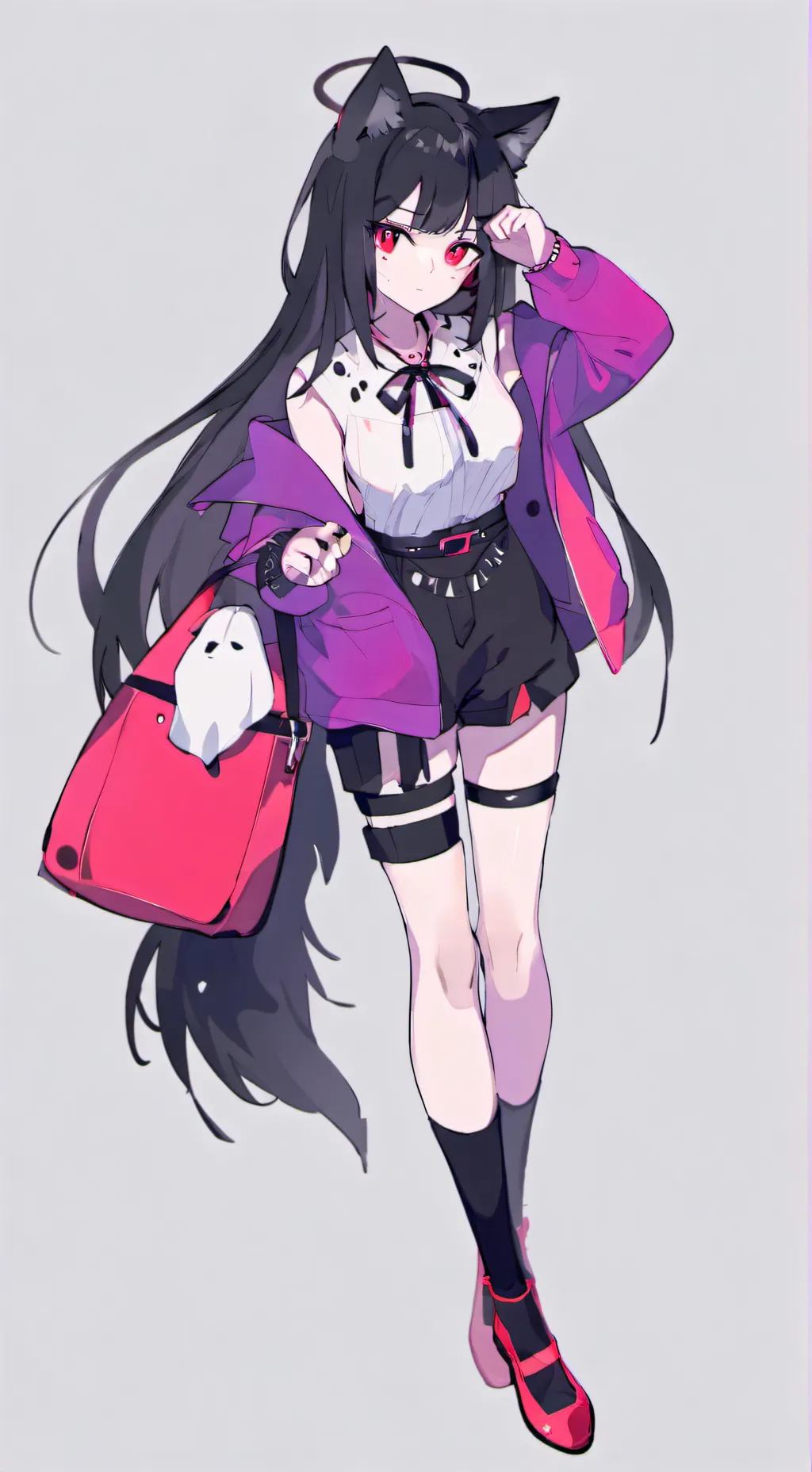 ai character: ✨wolf girl✨ background