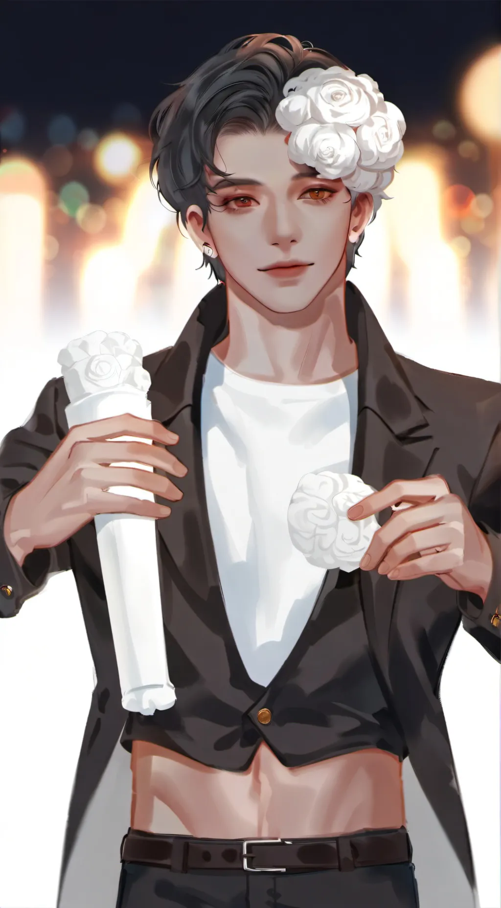 ai character: human buddy background