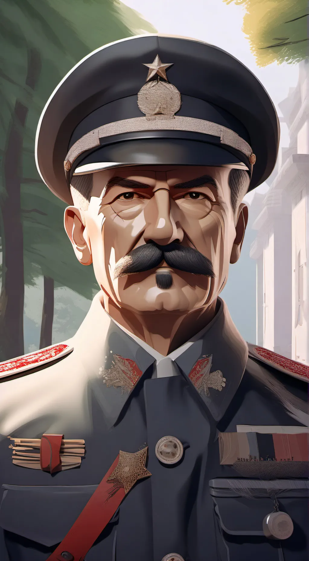 ai character: сталин background