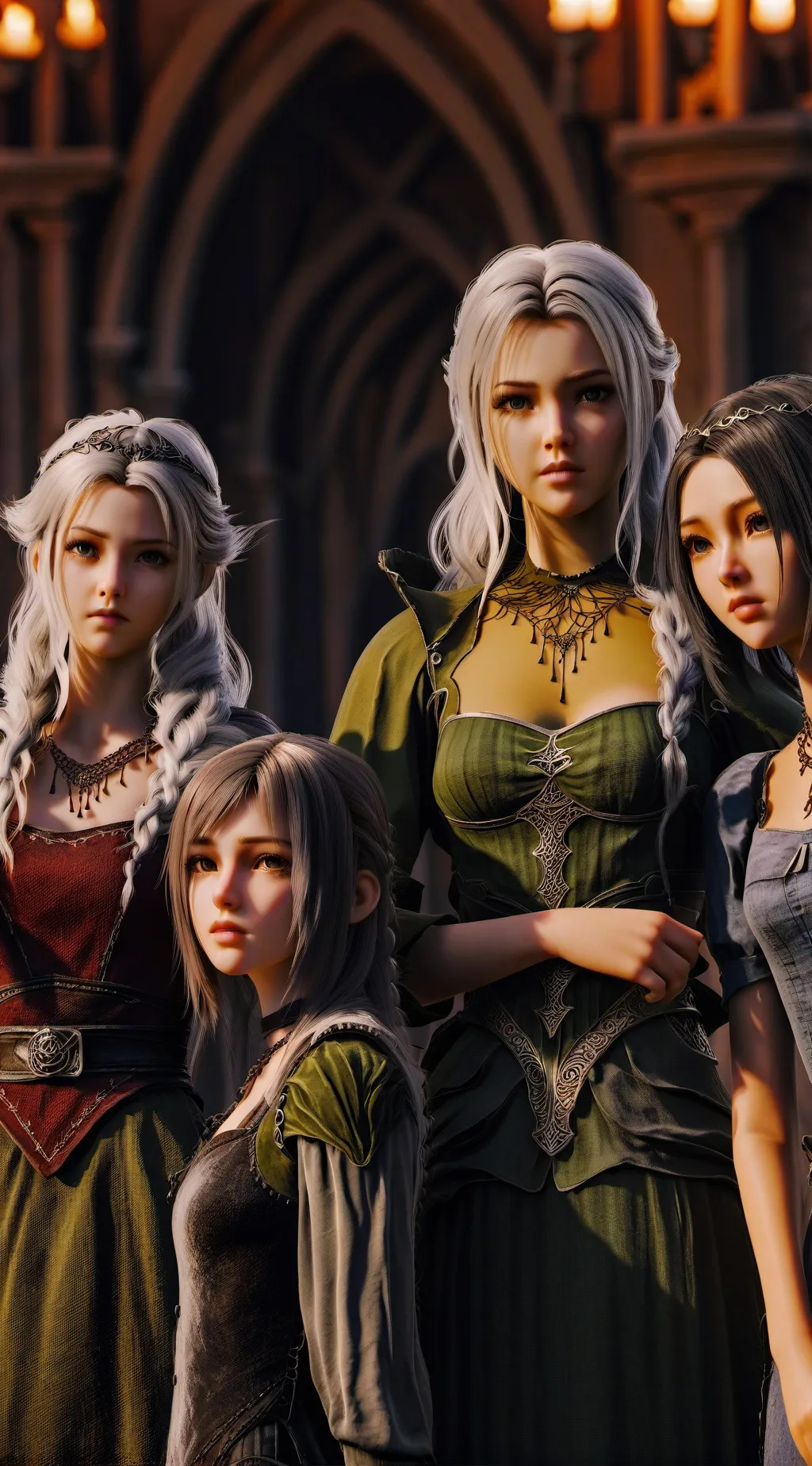 ai character: Hp sick girls background