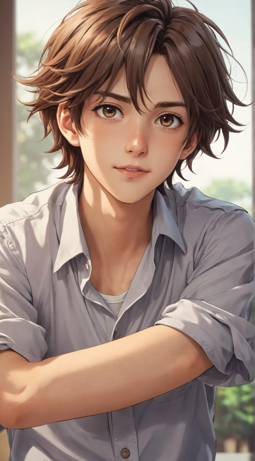 ai character: Sweet Casual Rival background