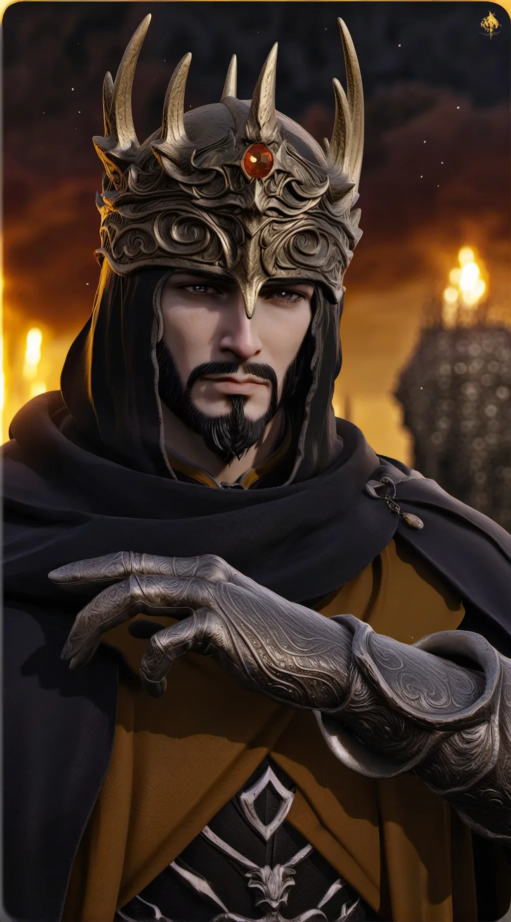 ai character: Damián background