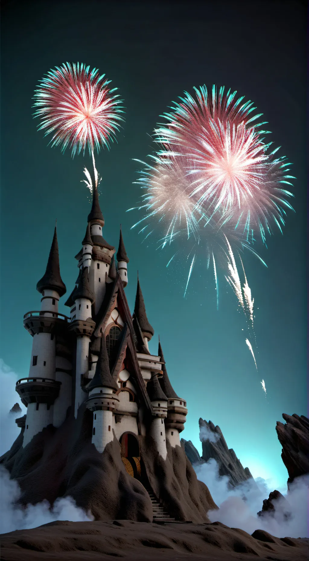 ai character: mha 4th of July  background