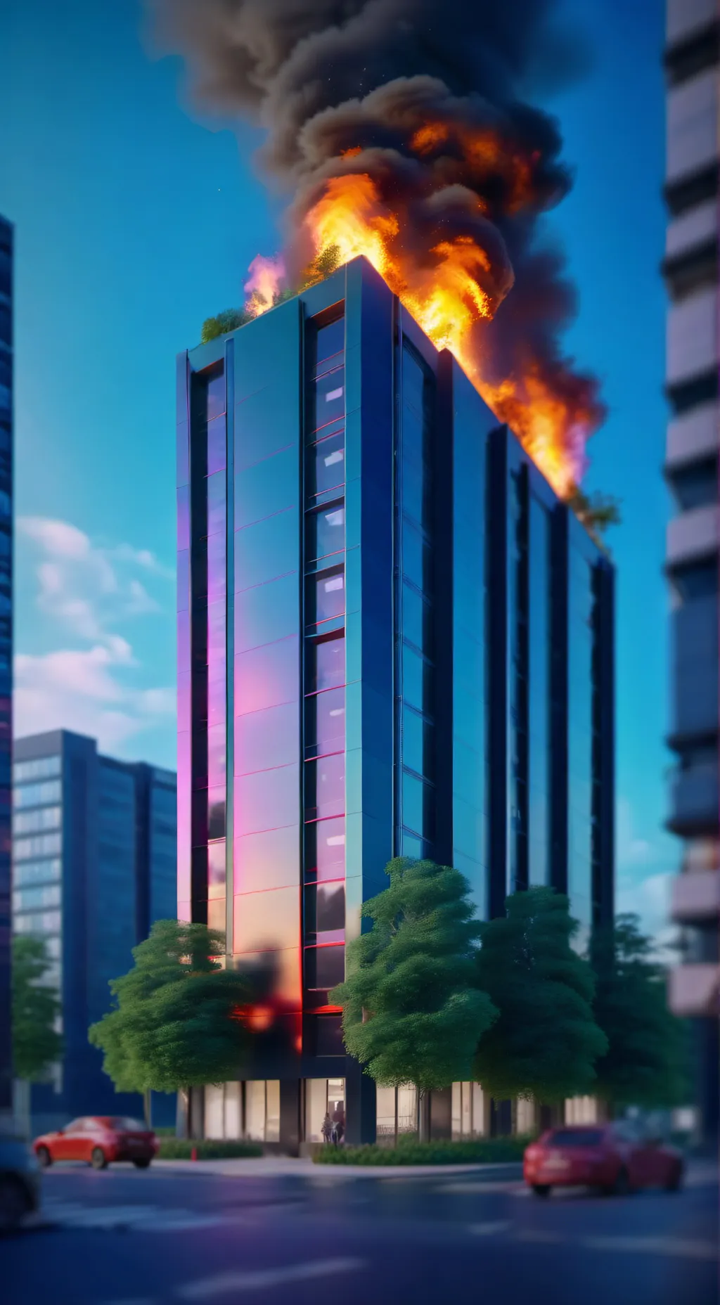 ai character: mha fire background