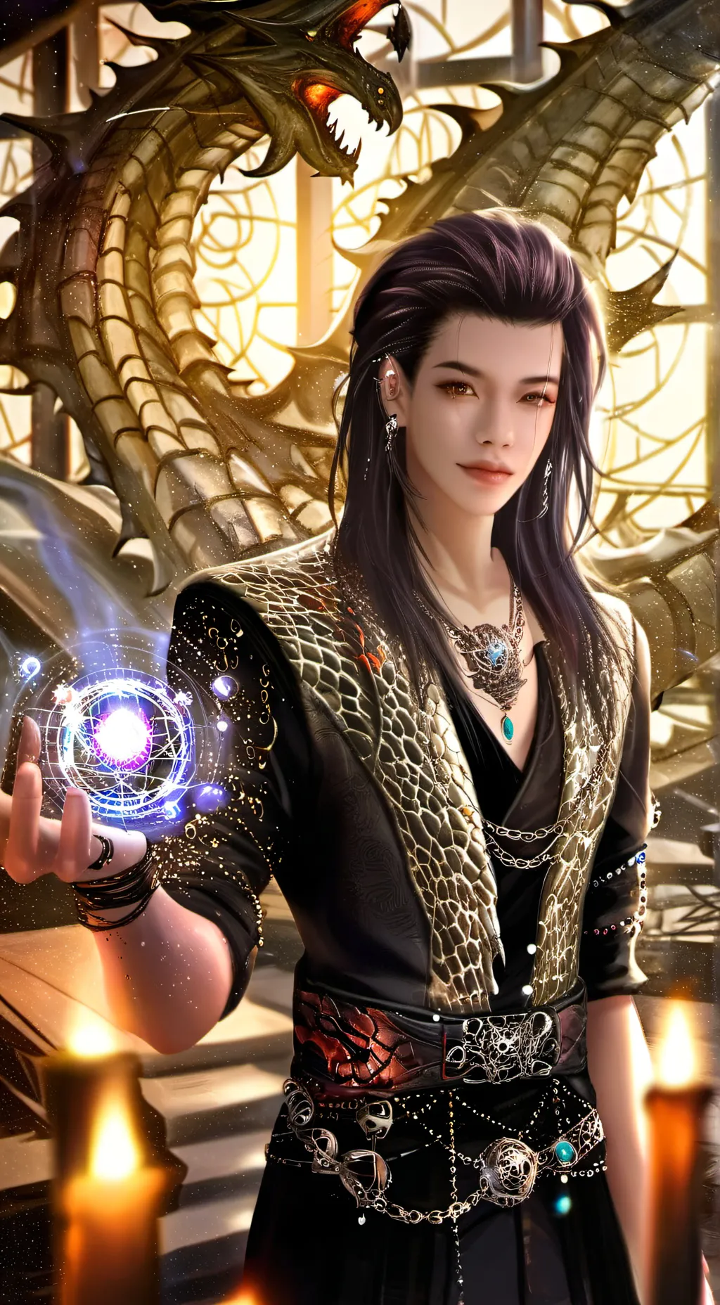 ai character: Luna Celestia background