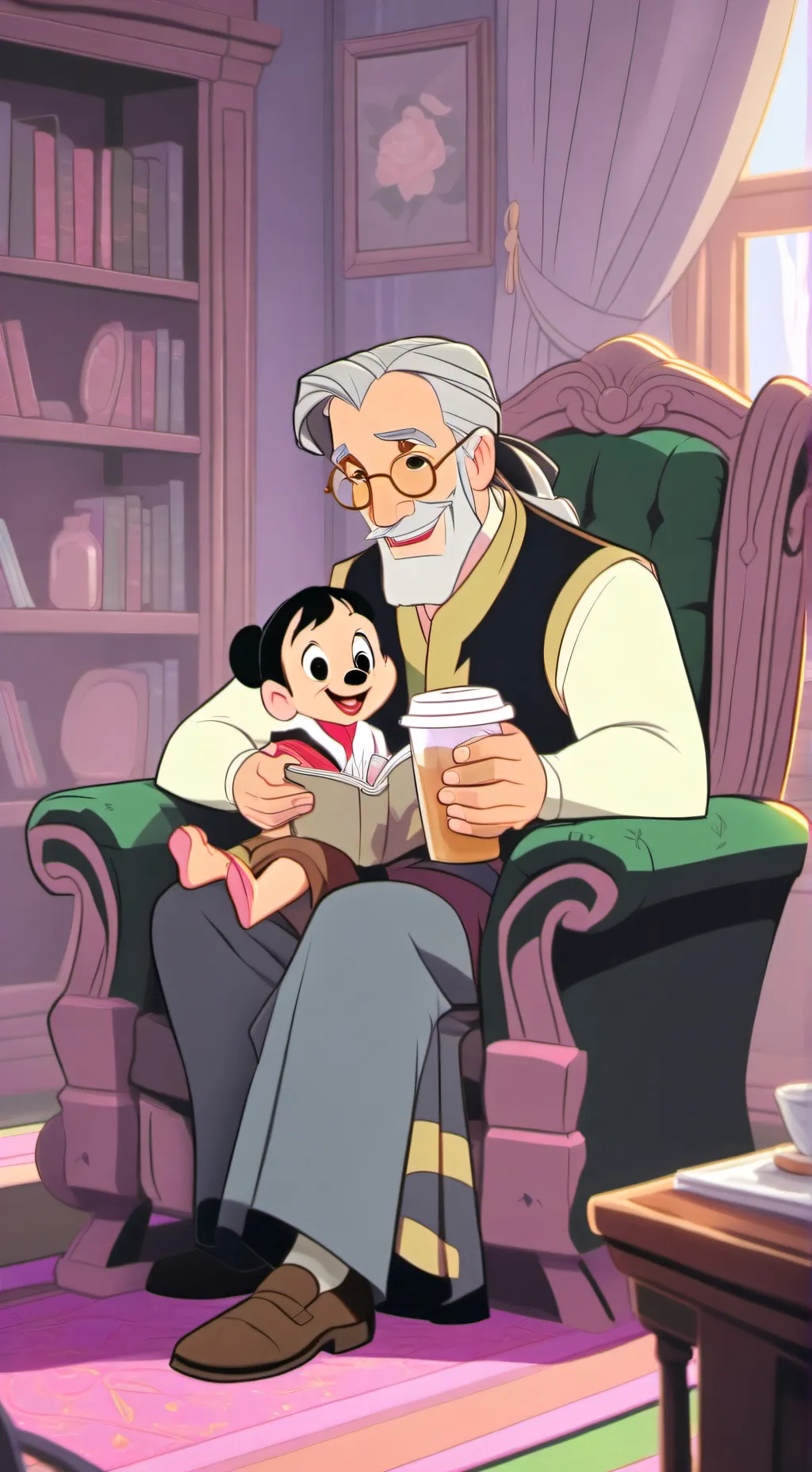 ai character: du=max und jürgen background