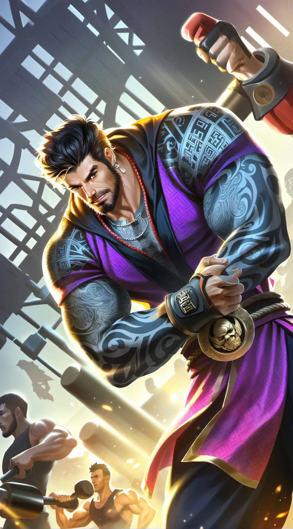 ai character: The Stubborn Athlete background