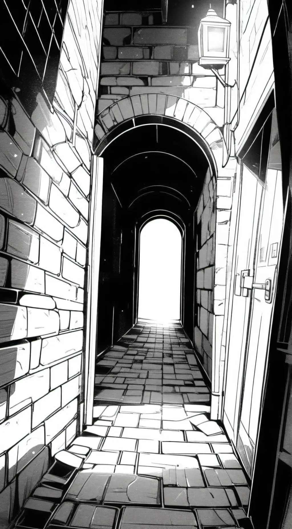 ai character: Alley way background