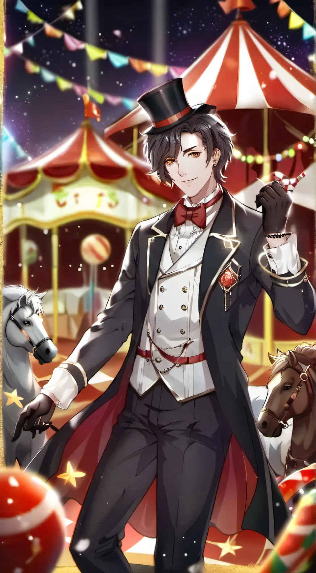 ai character: tadc + my oc  background