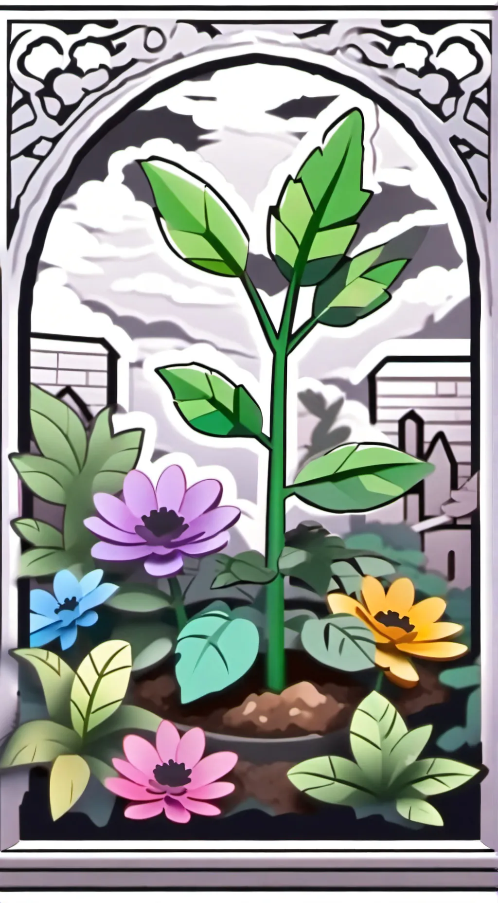 ai character: Grow a garden  background