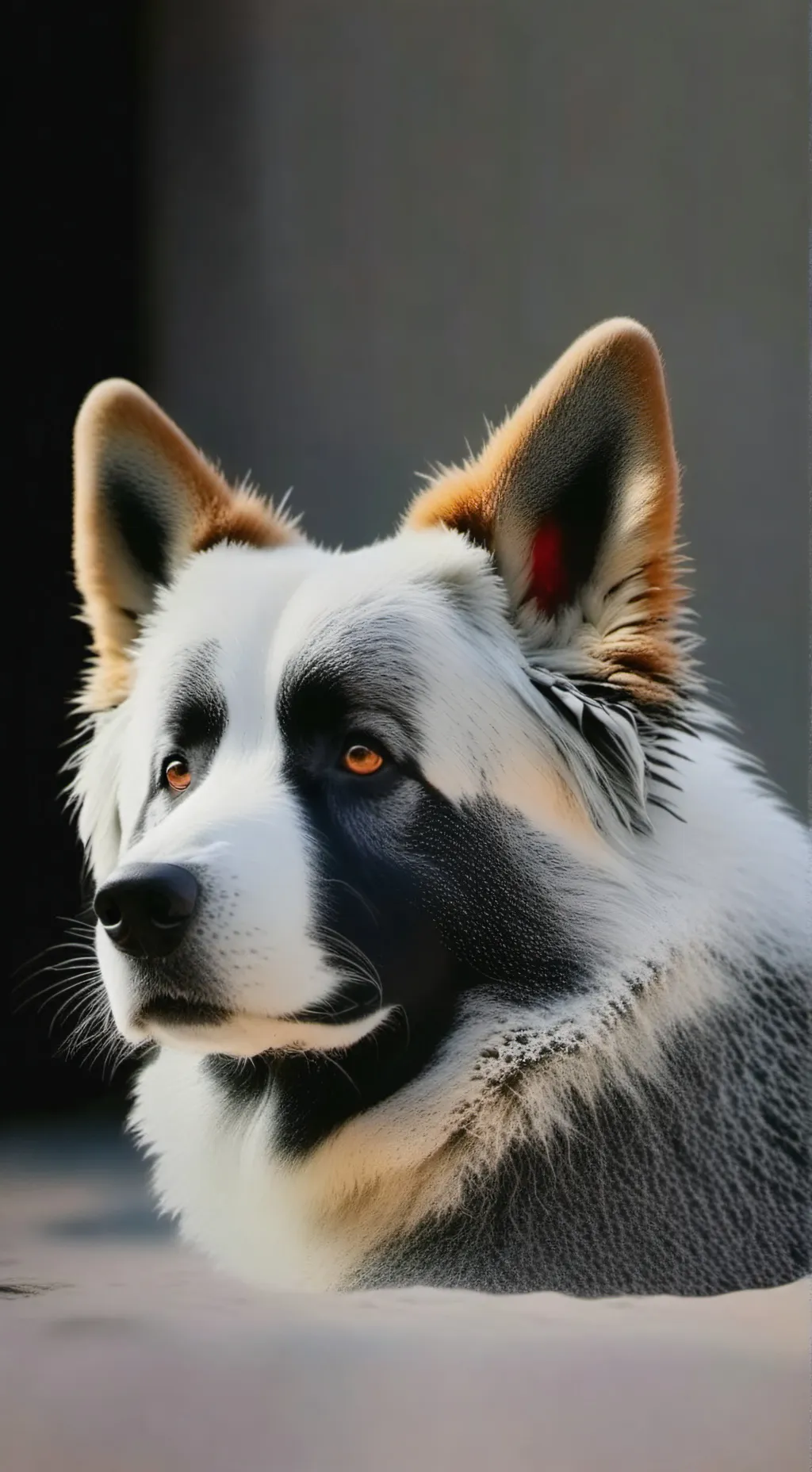 ai character: a cute dog background