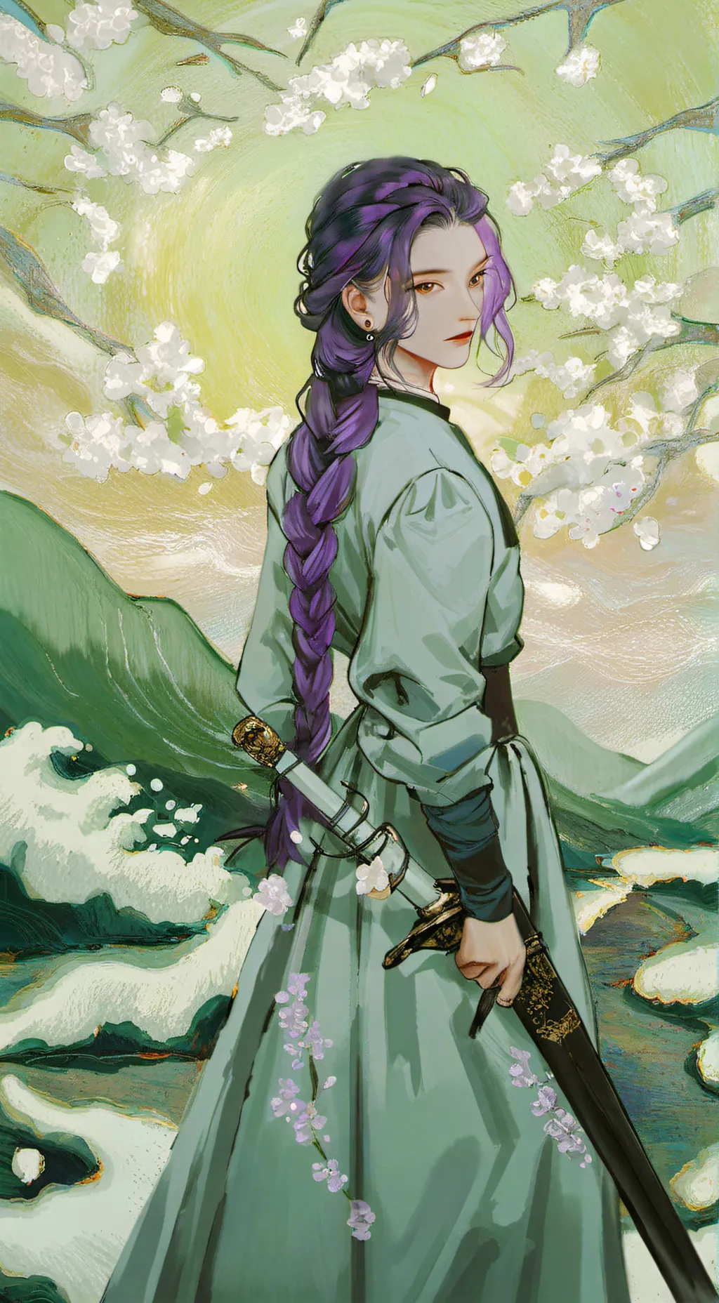 ai character: KPOP DEMON SLAYERS background