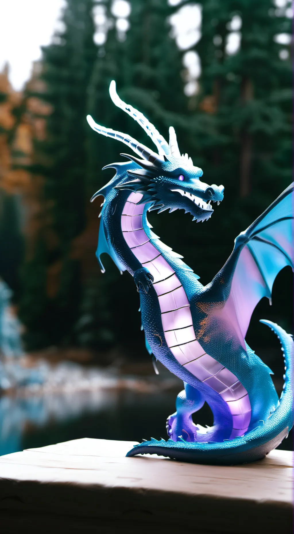 ai character: treble the dragon🎼 background