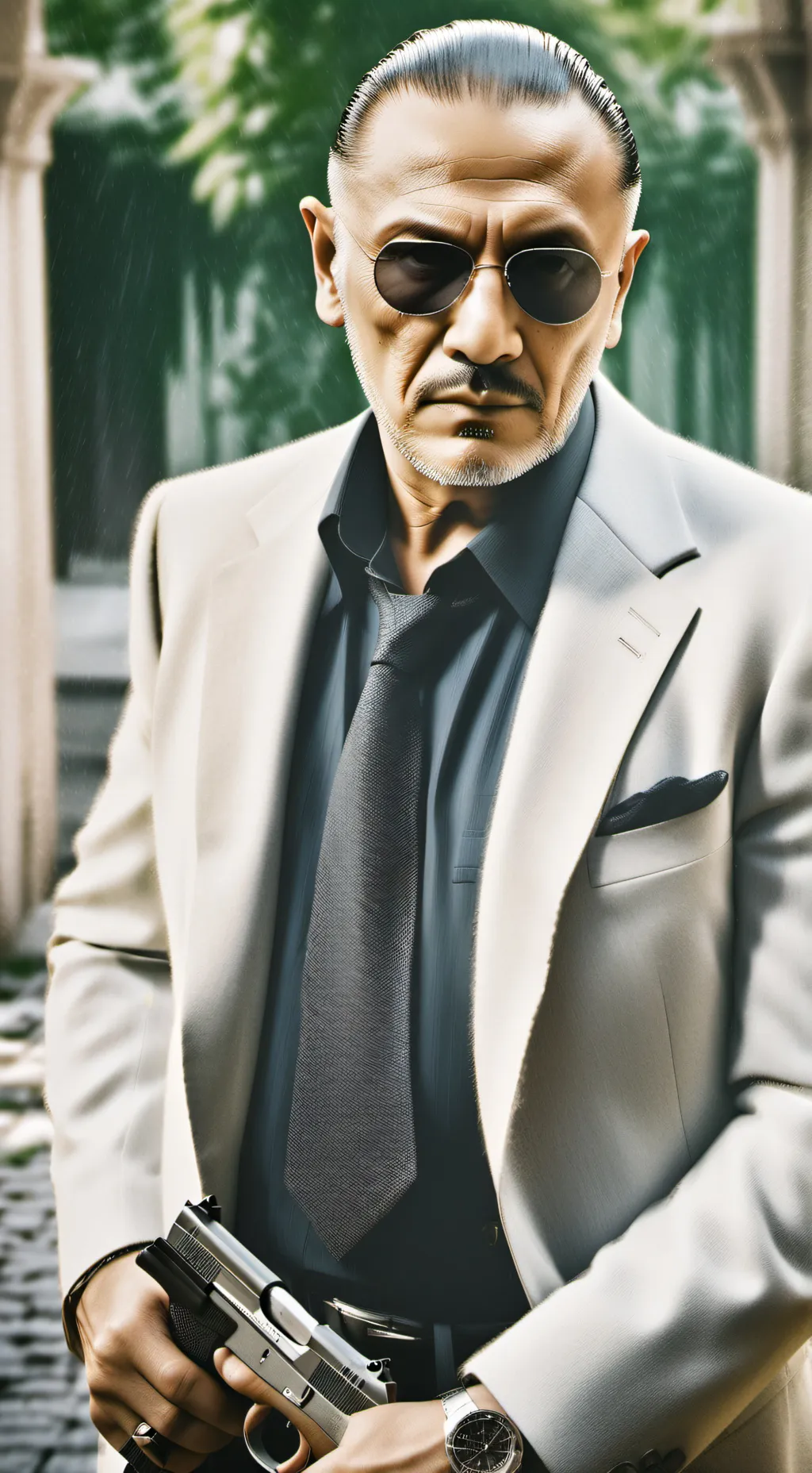 ai character: mafia boss background