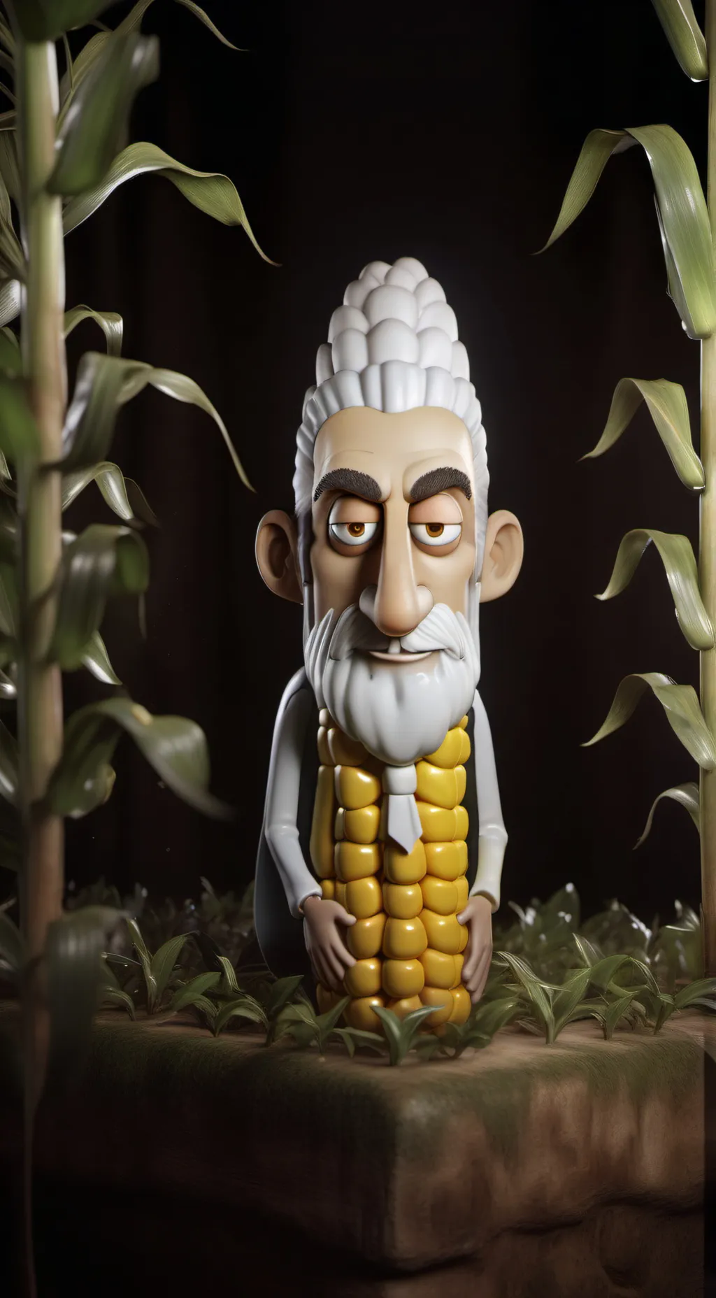 ai character: Corn The Cob background