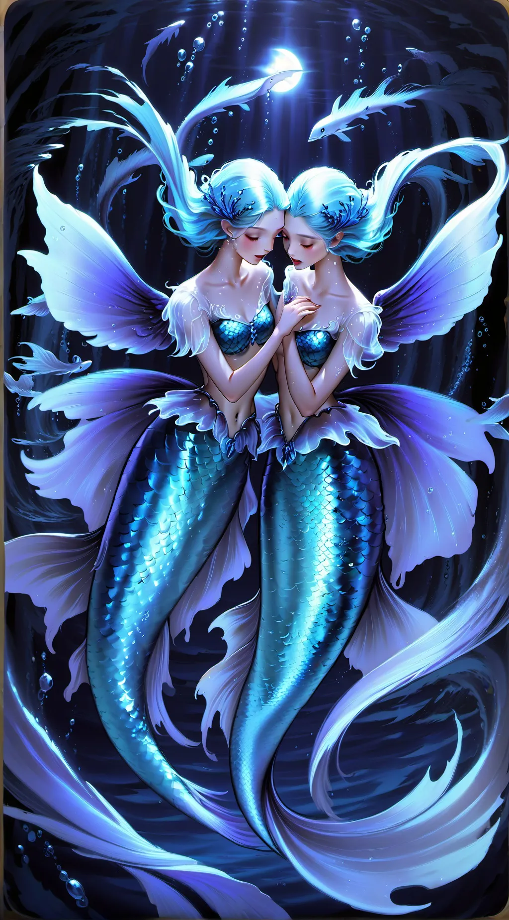 ai character: mermaid handler au background